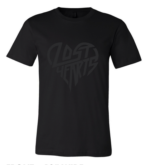 Lost Hearts Black on Black Tee
